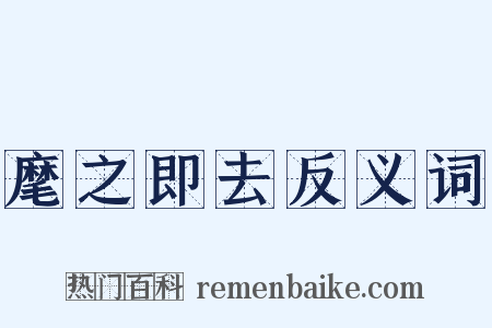 麾之即去反义词是什么意思的图片